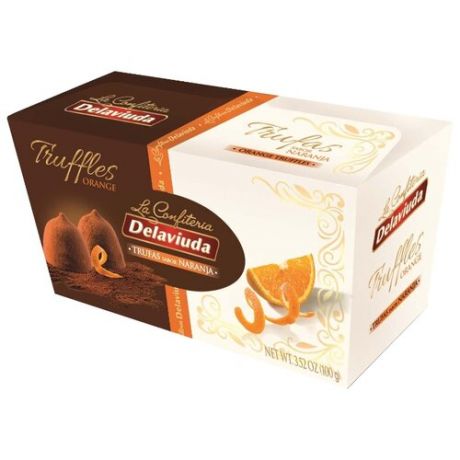 Набор конфет Delaviuda Truffles with Orange flavour, 100г