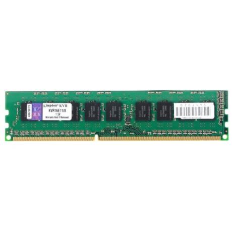 Оперативная память Kingston ValueRAM DDR3 1600 (PC 12800) DIMM 240 pin, 8 ГБ 1 шт. 1.5 В, CL 11, KVR16E11/8