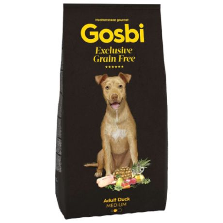 Сухой корм для собак Gosbi утка 12 кг (для средних пород)