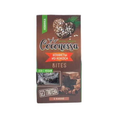 Конфеты кокосовые Coconessa с какао 90 г