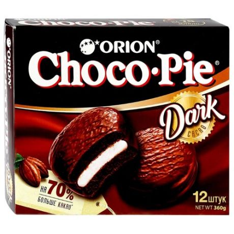 Пирожное Orion Choco Pie Dark 360 г