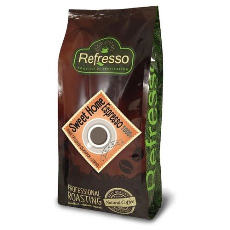 Кофе в зернах Refresso Sweet Home Espresso, арабика/робуста, 1000 г