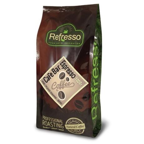 Кофе в зернах Refresso Cafe Bar Espresso, арабика/робуста, 1000 г