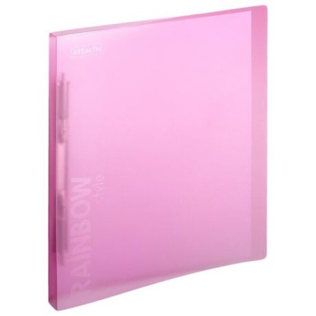 Attache Папка-скоросшиватель с пружинным механизмом Rainbow style А4, пластик розовый