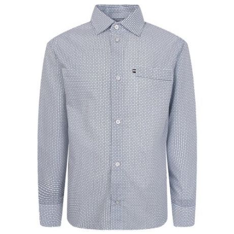 Рубашка Silver Spoon размер 140, белый/синий