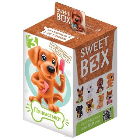 Жевательный мармелад Sweet Box Пушистики Щенята 3 ассорти 10 г