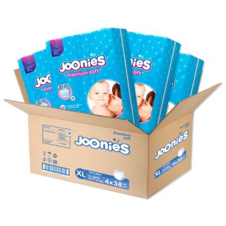 Joonies трусики XL (12-17 кг) 152 шт.