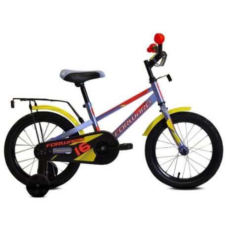 Детский велосипед FORWARD Meteor 16 (2020) серый/красный (требует финальной сборки)