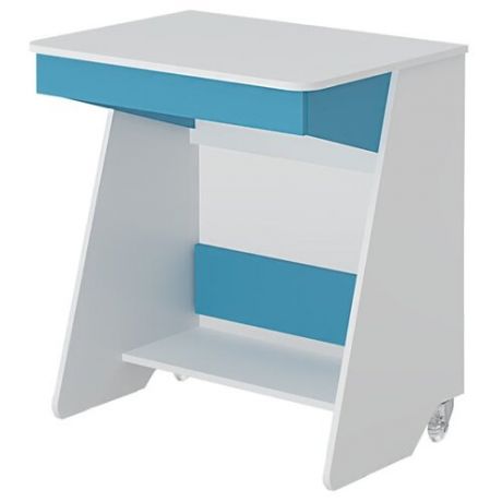 Письменный стол Мэрдэс Домино Нельсон СК-7, 76х55 см, цвет: белый жемчуг/синий мрамор