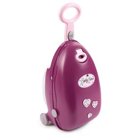 Smoby Набор для кормления и купания пупса в чемодане Baby Nurse (220346) розовый/серебристый