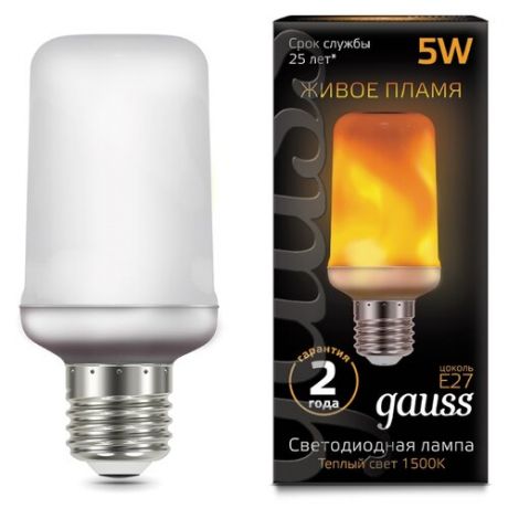 Лампа светодиодная gauss 157402105, E27, T65, 5Вт