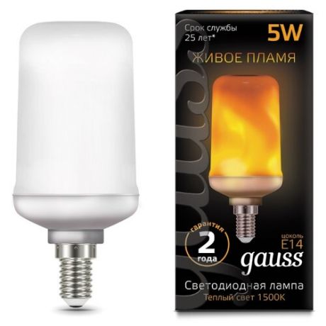Лампа светодиодная gauss 157401105, E14, T65, 5Вт
