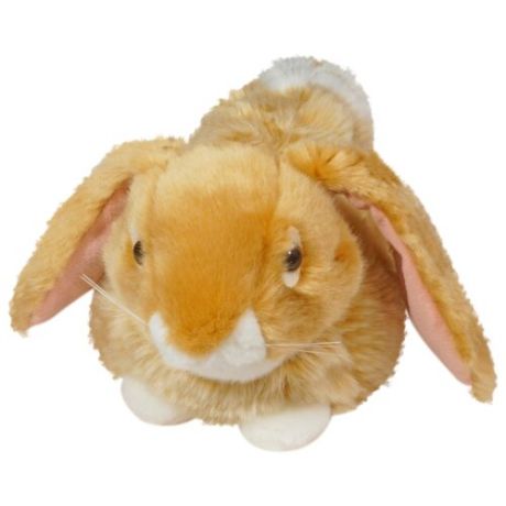 Мягкая игрушка Keel Toys Лежащий кролик коричневый 23 см