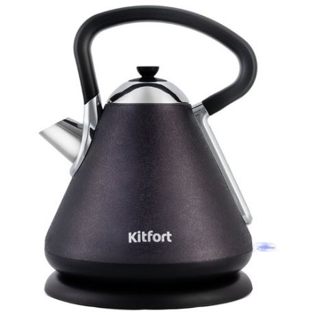 Чайник Kitfort KT-697-1, чёрная кожа