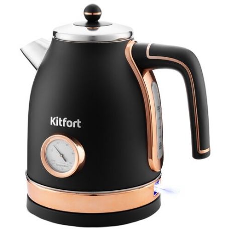 Чайник Kitfort КТ-6102-2, черный/золото