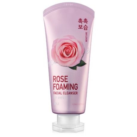 IOU пенка для умывания с розой увлажняющая Rose Foaming Facial Cleanser, 120 мл