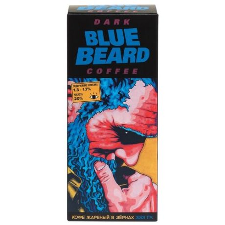 Кофе в зернах Mikale Dark Places Blue beard, арабика/робуста, 333 г