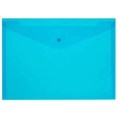 Attache Папка-конверт на кнопке Элементари A4, пластик, 10 шт синий
