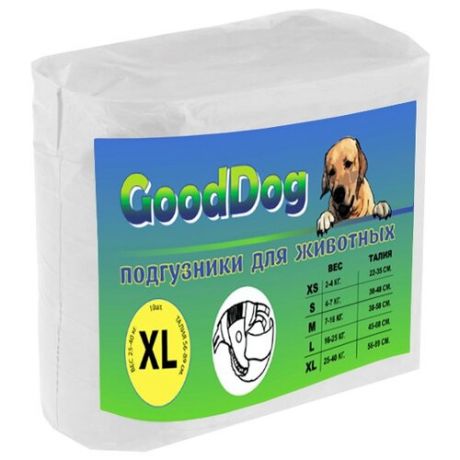 Подгузники для собак Good Dog 7799 размер XL 10 шт.