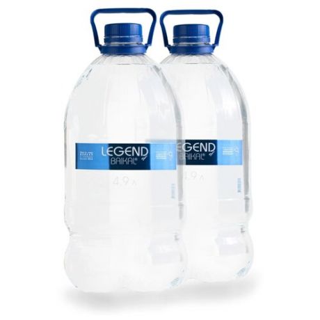 Вода питьевая Legend of Baikal глубинная негазированная, пластик, 2 шт. по 4.9 л