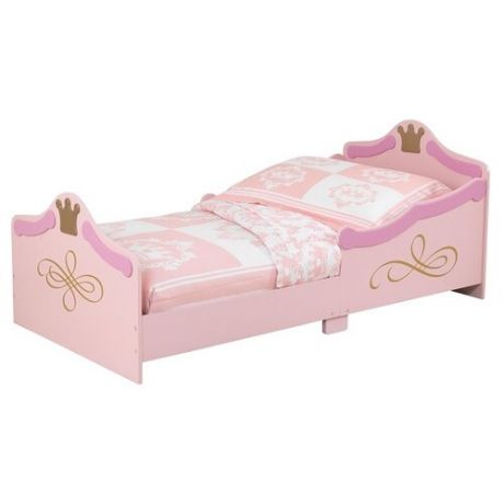 Кровать детская KidKraft Принцесса (без белья), размер (ДхШ): 144х75 см, спальное место (ДхШ): 140х70 см, каркас: МДФ, цвет: розовый