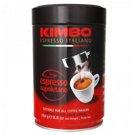 Кофе молотый Kimbo Espresso Napoletano жестяная банка, 250 г