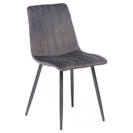 Комплект стульев TetChair Dublin (7066), металл/текстиль, 4 шт., цвет: серый вельвет/антрацит
