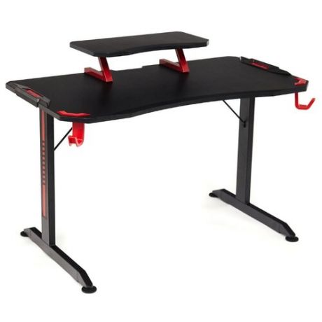 Компьютерный стол TetChair Cyber-4, 120х65 см, цвет: черный/красный