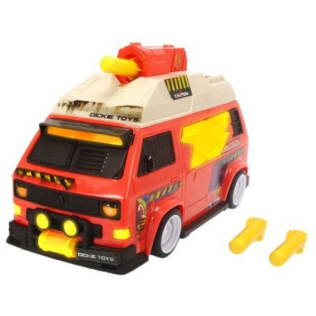 Фургон Dickie Toys VW T3 Camper с залповой установкой (3756004) 28 см оранжевый