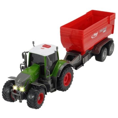 Трактор Dickie Toys Fendt 939 Vario с прицепом (3737002) зеленый/красный