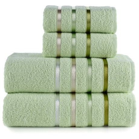 KARNA Комплект полотенец Bale светло-зеленый