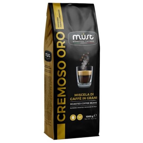 Кофе в зернах Must Cremoso Oro, арабика/робуста, 1000 г