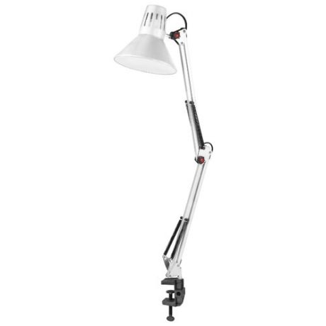 Настольная лампа на струбцине ЭРА N-121-E27-40W-W, 40 Вт