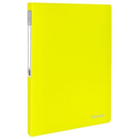 BRAUBERG Папка-дисплей на 20 вкладышей Neon А4 желтая