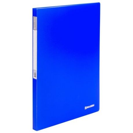 BRAUBERG Папка-дисплей на 20 вкладышей Neon А4 Синяя
