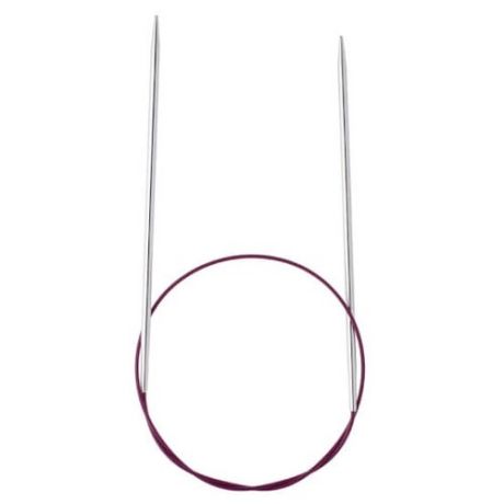 Спицы Knit Pro Nova Metal 10313, диаметр 3 мм, длина 60 см, розовый/серебристый