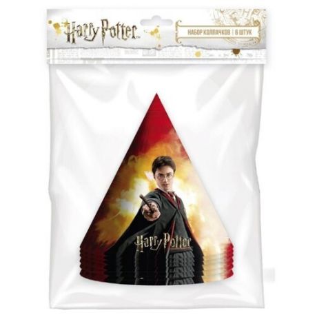 ND Play Набор колпачков Harry Potter, 6 шт 278520 (6 шт.) красный/черный