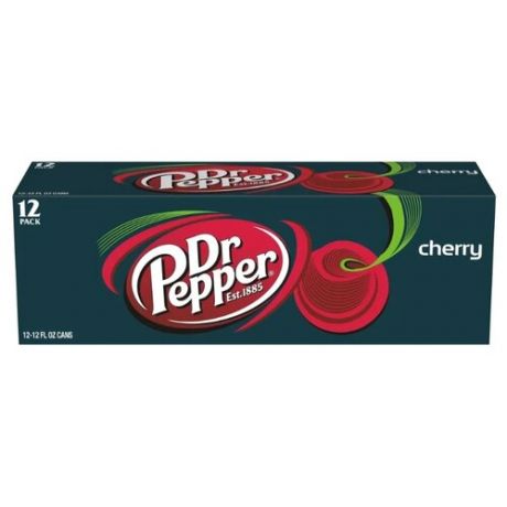 Газированный напиток Dr. Pepper Cherry, США, 0.355 л, 12 шт.