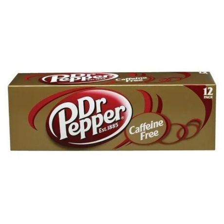 Газированный напиток Dr Pepper caffeine free, США, 0.355 л, 12 шт.