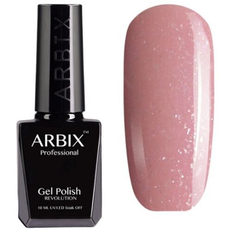 Гель-лак Arbix Classic (glitter), 10 мл, оттенок 030 Розовый кварц