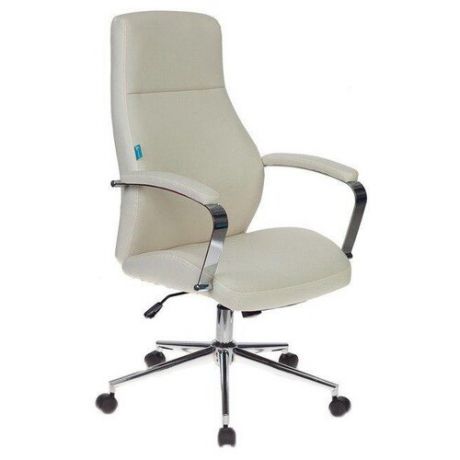Компьютерное кресло Бюрократ T-703SL для руководителя, обивка: искусственная кожа, цвет: молочный
