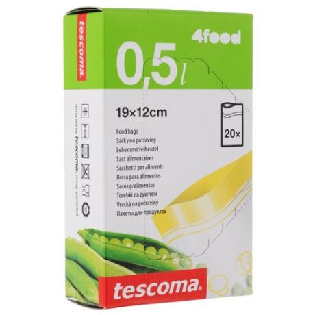 Пакеты для хранения продуктов Tescoma 4food 897020, 19 см х 12 см, 20 шт