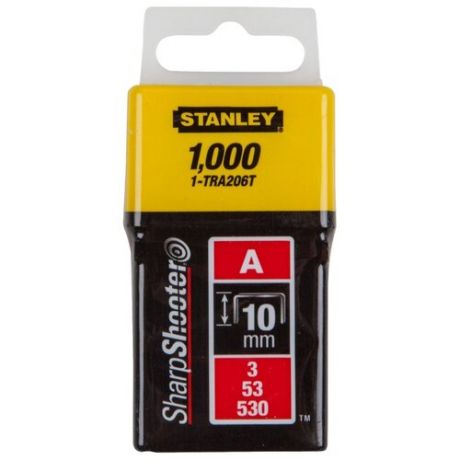 Скобы STANLEY 1-TRA206T тип 53 для степлера, 10 мм