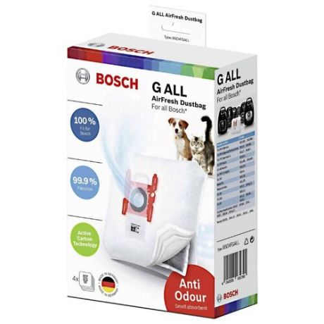 Bosch Мешки-пылесборники BBZAFGALL 4 шт.