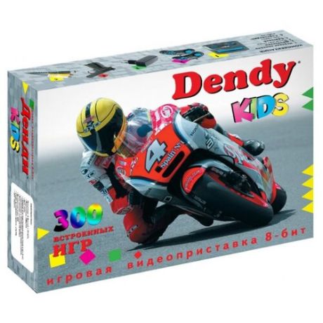 Игровая приставка Dendy Kids 300 встроенных игр + световой пистолет черный 2