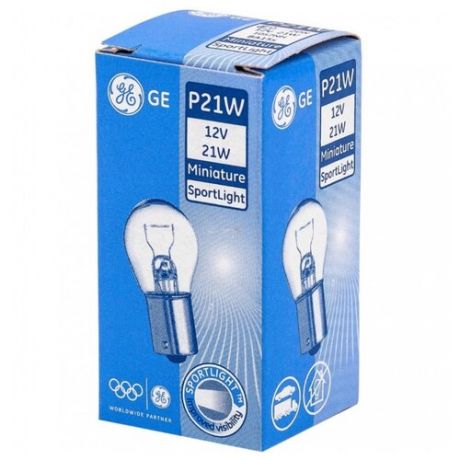 Лампа автомобильная накаливания General Electric P21W 12V 21W 37894 1 шт.
