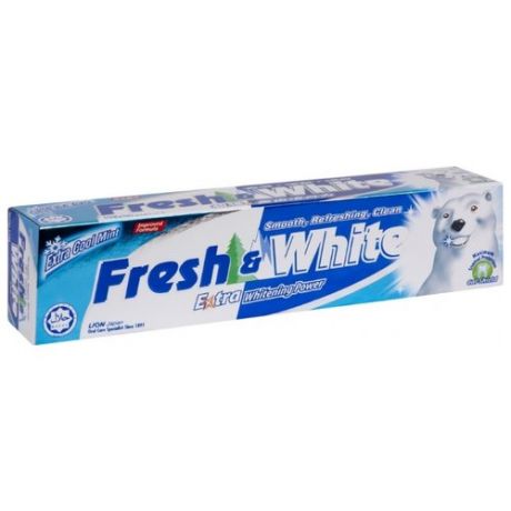 Зубная паста Lion Fresh & White Экстрапрохладная мята, 160 г