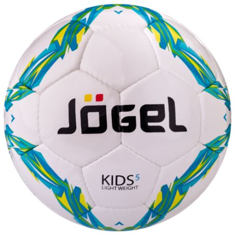 Футбольный мяч Jögel Kids белый/голубой/зеленый 5