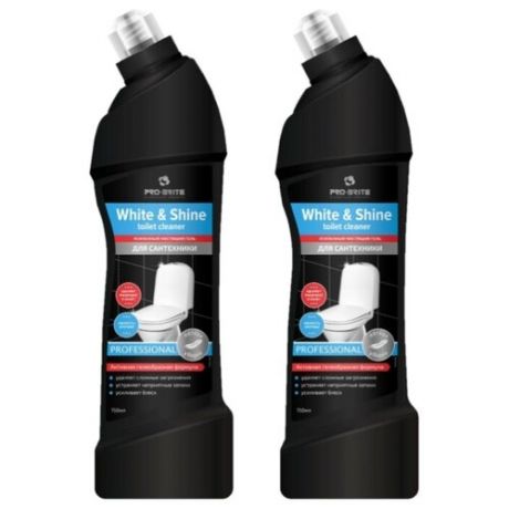 Pro-Brite гель для сантехники White & Shine Toilet Cleaner Свежесть Арктики 0.75 л 2 шт.