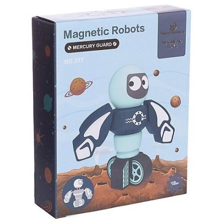 Магнитный конструктор Smart Builders Magnetic Robots 317j